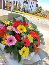 Букет цветов из:  Герберы #REPLACE_PRED# Зайцеве